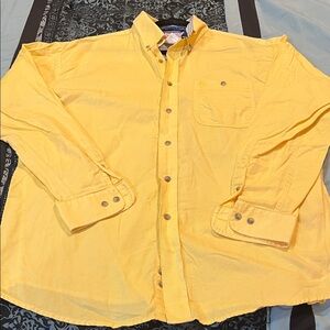 WRANGLER GEORGE STRAIT Yellow Casual Button Down Shirt